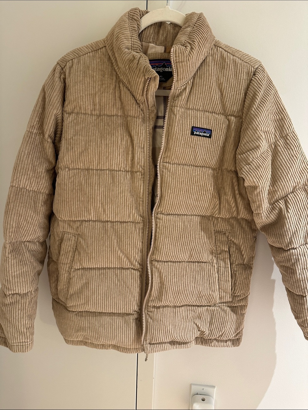 Patagonia women’s Corduroy Puffer Jacket - Tan
